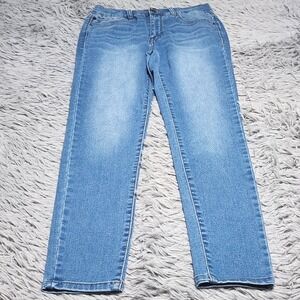 Curve Appeal Skinny Jeans Womens Size 2 26 2/26 Blue Denim Stretch Ankle Length
